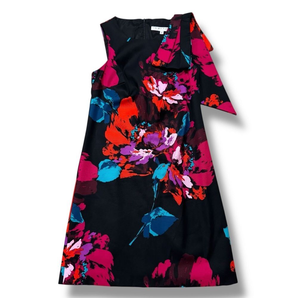 Trina Turk Hanai Sleeveless Floral Tailored Dress Size 2 Bright Chic - Picture 4 of 9